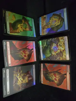 PIZZA FULL ART Land Set - FOIL - TMNT Ninja Turtles - MTG - Image 1