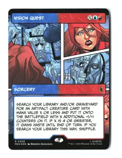 Vision Quest Borderless 309 MTG MSH R NM Foil - Image 1