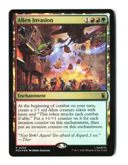 Alien Invasion 200 MTG MSH R NM Foil - Image 1