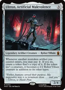 Ultron Artificial Malevolence 252 Magic: The Gathering Marvel Super Heroes M NM - Image 1