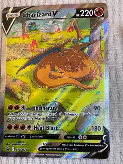 Pokemon High Value Card Lot Charizard V, Aerodactyl V, Unown Vstar, Mimikyu - Image 5