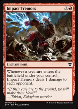 1x Impact Tremors Moderate Play MTG Magic - Kid Icarus - - Image 1