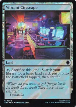Vibrant Cityscape (Surge Foil) Commander: Teenage Mutant Ninja Turtles Foil - Image 1
