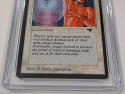 Magic MTG Graded Antiquities Damping Field Reserved List CGC 7.5 Near Mint+ - Image 3