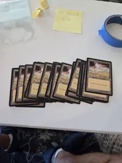 Lot Of 23 Plains B Mirage Magic: The Gathering MTG - Image 1
