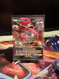 Pokemon Hoopa GX 96/181 Sun & Moon Team Up Ultra Rare Full Art Holo NM - Image 1