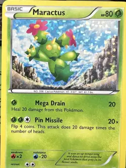 Maractus 002/012 McDonald's Promo 2011 Holo Pokemon TCG - LP - Image 2