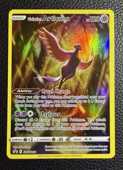 Pokemon TCG Galarian Articuno SWSH 282 Sword And Shield Black Star Promo - Image 1