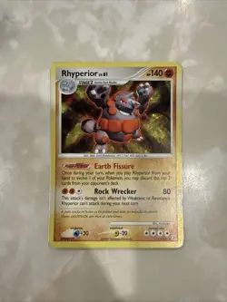 Pokemon Card - Rhyperior Diamond and Pearl 12/130 Holo Rare - Image 1