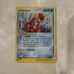 Pokemon TCG Crawdaunt 3/97 EX Dragon Holo Rare HP - Image 1