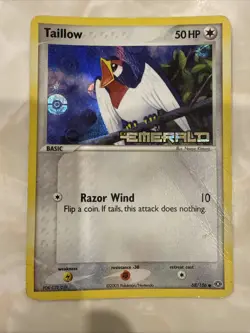 Pokemon EX Emerald Taillow Stamped Reverse Holo 68/106 MP - Image 1