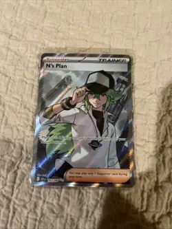N’s Plan 163/086 ULTRA RARE FULL ART Pokemon S&V BLACK BOLT ENGLISH - Image 1