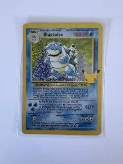 Pokemon TCG Blastoise Celebrations Card 2/102 25th Anniversary Edition NM - Image 1