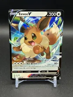 Eevee V 108/159 Crown Zenith Ultra Rare Holo Pokemon TCG English - Image 1