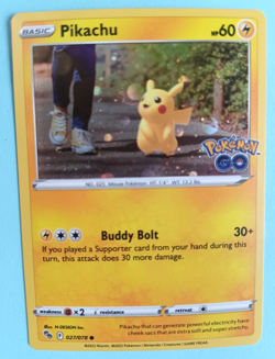 POKEMON GO COSMOS PIKACHU #027/070 HOLO NMMT UNPLAYED - Image 1