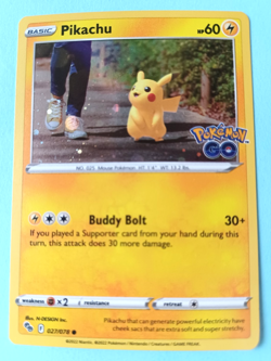 POKEMON GO COSMOS PIKACHU #027/070 HOLO NMMT UNPLAYED - Image 2