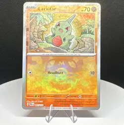 Larvitar Master Ball Pattern 047/131 Prismatic Evolutions Holo EN - Image 1