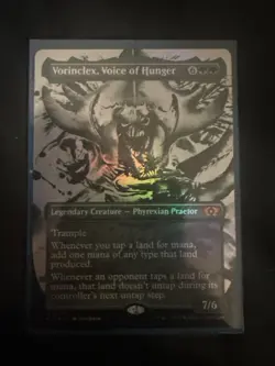 Magic the Gathering Vorinclex Voice of Hunger Showcase Foil Card in NM Condition - Image 1
