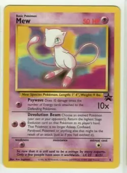Mew #8 Black Star Promo Pokemon Card - NM/M Condition - Image 1
