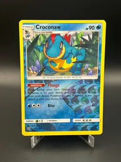 Pokemon TCG Croconaw Reverse Holo Common 19/73 - NM - Shining Legends - Image 1