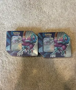 2 Pokemon TCG Paradox Rift Clash Tin Factory Sealed NEW Walking Wake ex - Image 1