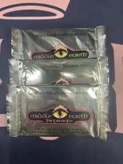 1997 MIDDLE EARTH THE LIDLESS EYE 3x Pack Lot SEALED BOOSTER OF 15 CARDS RARE - Image 1