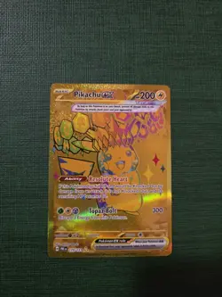 Pokemon TCG Prismatic Evolutions Pikachu EX Gold Hyper Rare Card 179/131 - Image 2