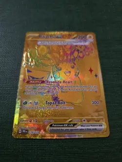 Pokemon TCG Prismatic Evolutions Pikachu EX Gold Hyper Rare Card 179/131 - Image 3