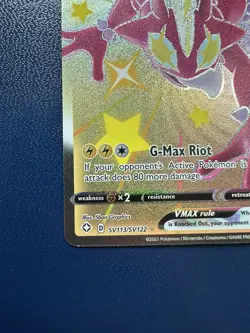 Toxtricity VMAX SV113/SV122 Holo - Pokemon Shining Fates NM - Image 5