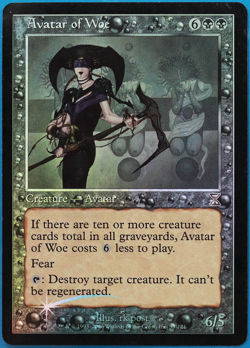 Avatar of Woe FOIL Time Spiral Timeshifted HEAVILY PLD CARD (498640) ABUGames - Image 1