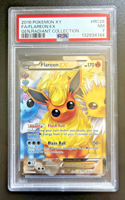 Flareon EX (Full Art) RC28/RC32 Generations: Radiant Collection Holo PSA 7 - Image 1