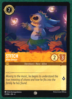Stitch - Alien Dancer - Ursula's Return #23 - Disney Lorcana TCG Card - Image 1