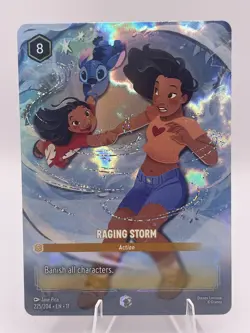 Raging Storm Winterspell Enchanted Holo Disney Lorcana 225/204 NM - Image 1