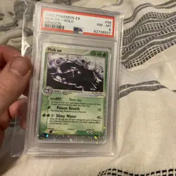 Pokemon Muk EX Dragon Ultra Rare Card #96/97 PSA 8 2003 - Image 1