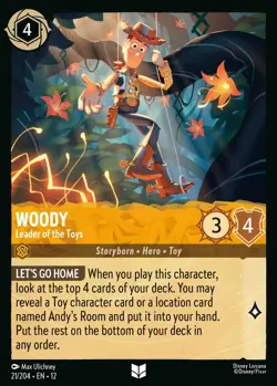 Giant Disney Lorcana Oversized Promo Card - Woody Leader of the Toys - Image 1