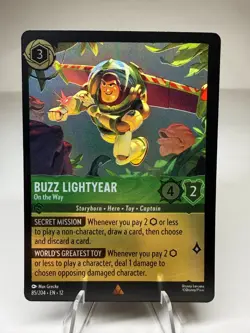 Buzz Lightyear - On the Way 85/204 Rare Cold Foil Disney Lorcana Wilds Unknown - Image 1