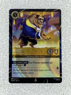 Disney Lorcana Beast Gracious Prince 40/P3 Quest Promo - Image 1