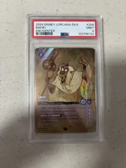 Disney Lorcana Rafiki - Ethereal Guide Enchanted Holo 208/204 PSA 9 2024 - Image 1
