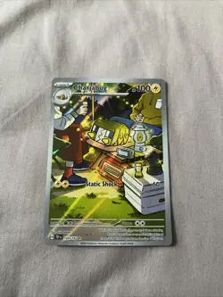 Pokemon TCG Charjabug 169/162 Temporal Forces Illustration Rare Card - Image 1