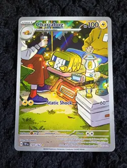 Pokemon TCG Charjabug 169/162 Temporal Forces Illustration Rare Holo Card NM - Image 1