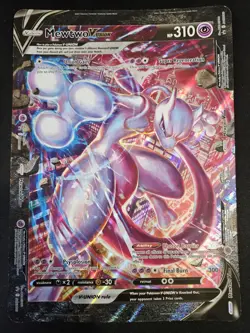 JUMBO Mewtwo V Union Card SWSH161 Black Star Promo Pokemon - Image 1