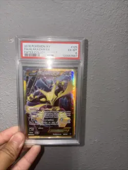 Pokemon TCG Alakazam EX Fates Collide 125/124 Full Art Secret Rare Card - Image 1