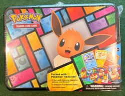 Pokemon TCG Eevee Collector's Treasure Chest Lunchbox Tin NEW SEALED - READ - Image 1