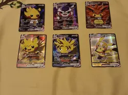 6Pikachu Pokemon Card Holo GX VSTAR VMAX GX EX Cosplay Art - Image 1