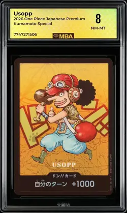 2026 One Piece Japanese Premium Kumamoto Special Usopp 8 MBA 8 - Image 1