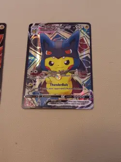 2 Pikachu Pokemon Card Holo GX VSTAR VMAX GX EX Cosplay Art - Image 3