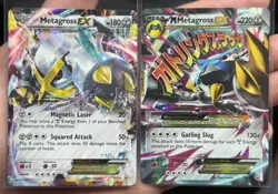 Metagross EX & M Metagross ~ Promo XY34 & XY35 ~ Ultra Rare Pokemon Card ~ LP/P - Image 1