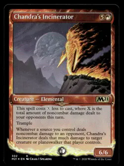 Chandra's Incinerator (Showcase) 302 Foil R Core Set 2021 - Image 1