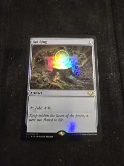 Magic: The Gathering Sol Ring NM Commander Collection: Green Foil - Image 1