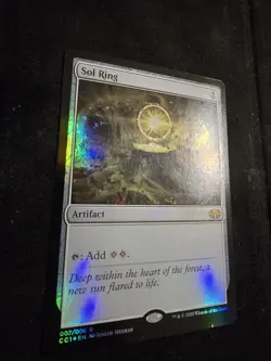 Magic: The Gathering Sol Ring NM Commander Collection: Green Foil - Image 2